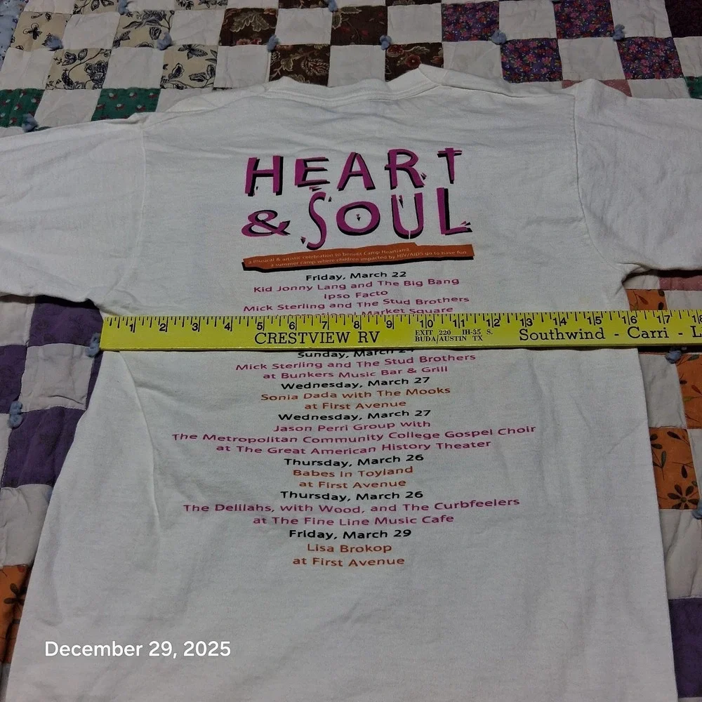 VTG MN Heart & Soul Festival T‎ Shirt Single Stitch Size Small Signed 90s
